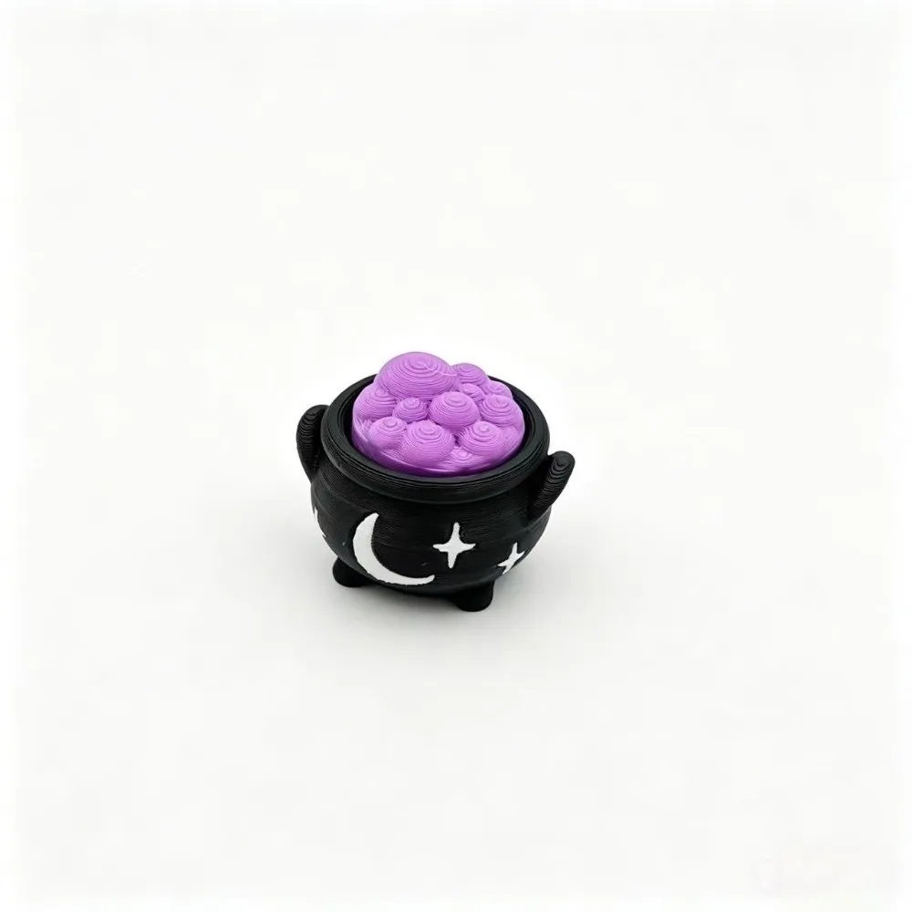 Miniature Halloween Ghost Key Chain Durable Lightweight 3D Printed Mechanical Colorful Button Clicker Pendant Children