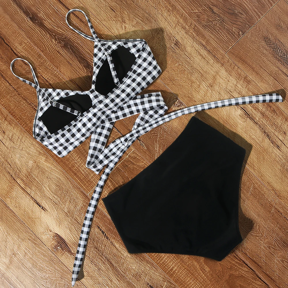 High Waist Sexy Bikini Set 2024 Biquini Swimwear Women Two Pieces Swimsuit Floral Beachwear V-Neck Bathing Suits Female