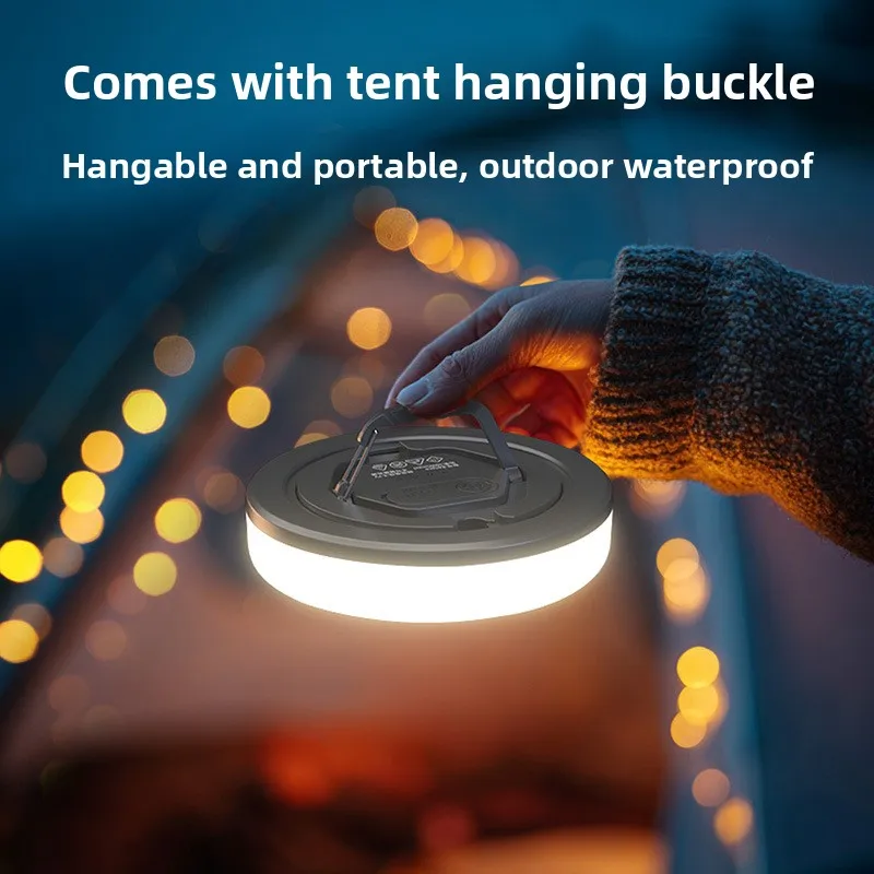 Hanging LED String Lights for Tent - Waterproof Camping Essential with Super Long Battery Life, Ideal for Atmosphere Lighting