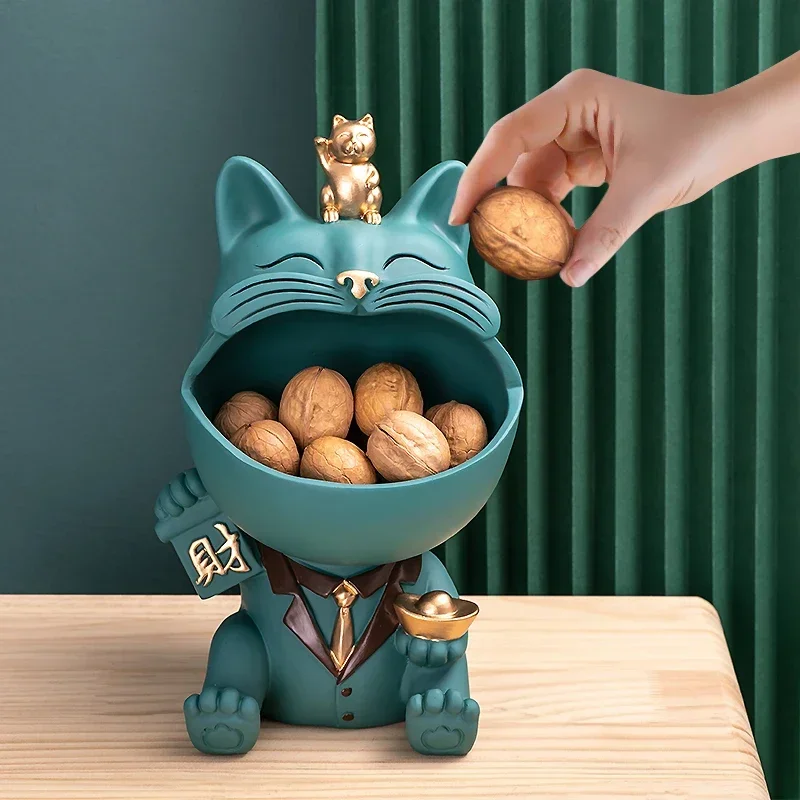 

Home Decor,3D Miniature Figurine,Cool Cat,Table Decoration,Storage Box,Art Sculpture,Modern Living Room,Desk Decorations,Statue