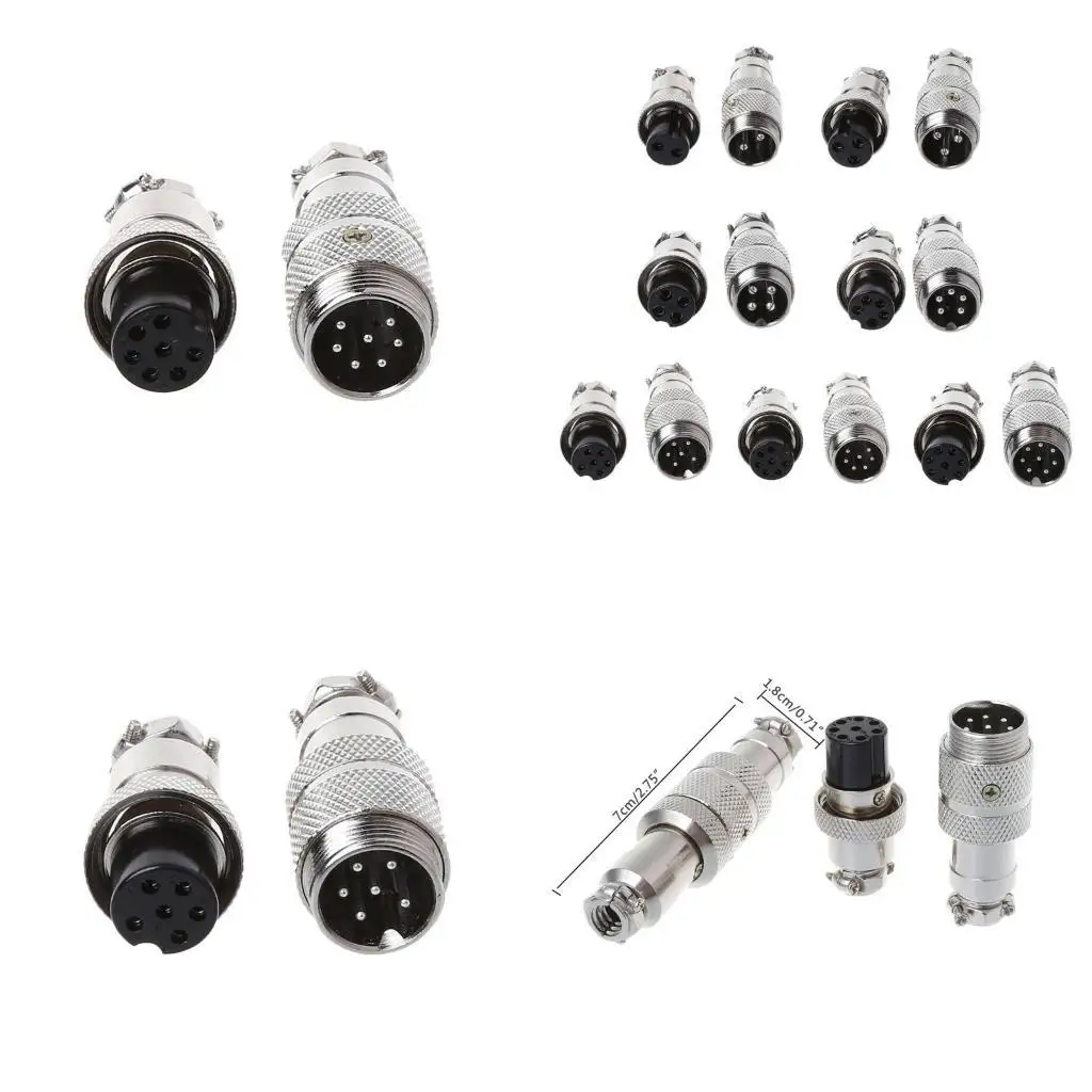 Y1UD Gx16 نطح الطيران ذكر موصل أنثى التوصيل 2/3/4/5/6/7/8 دبوس