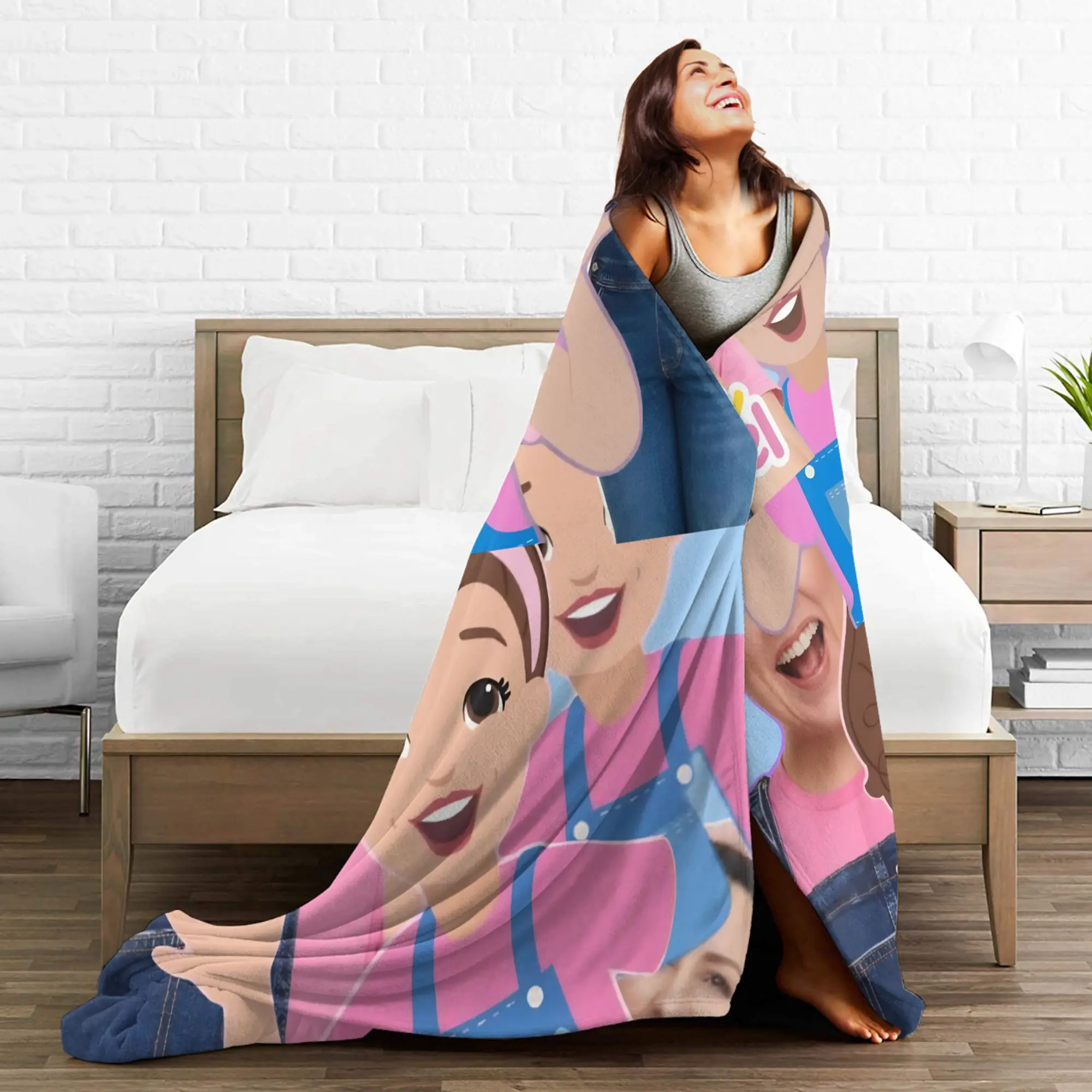 بطانية Miss Rachel متعددة الأحجام مريحة وخفيفة الوزن لأريكة الأريكة والسرير