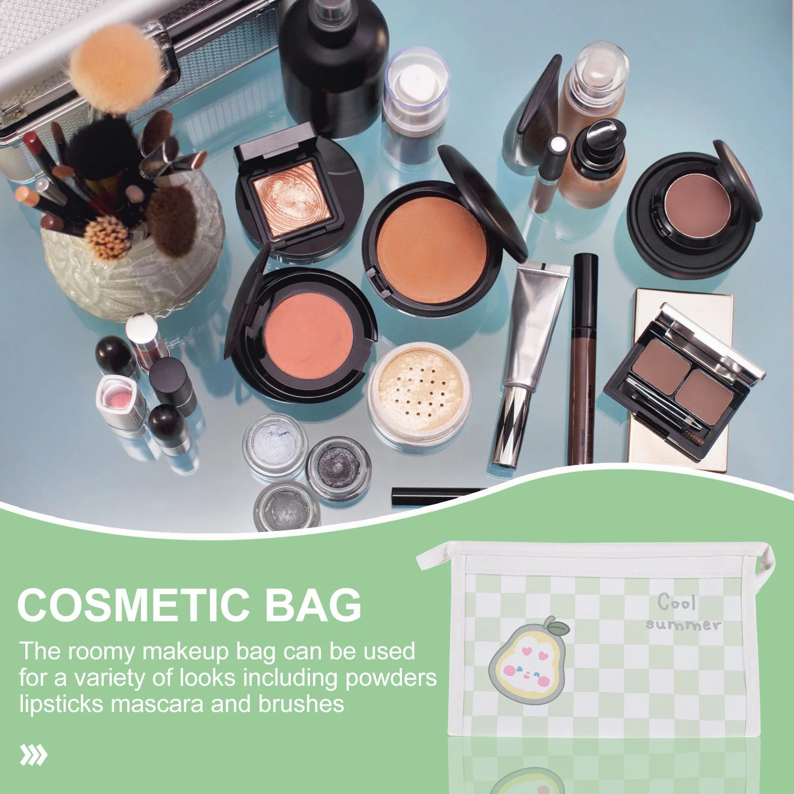 

PU Pencil Case Large Capacity Portable Zipper Pouch Pen Bag Stationery Bag for School Makeup Brush Holder Pencil Case