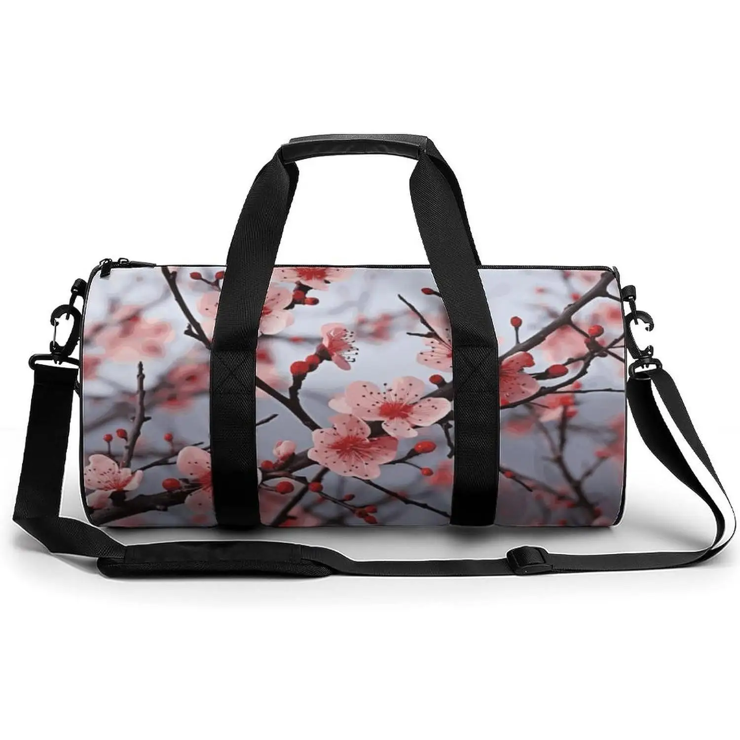 

Tote Weekender Bag Delicate Cherry Blossoms Carry on Overnight Bag for Travel Swimming Fitness Workout Sports Duffle Bag