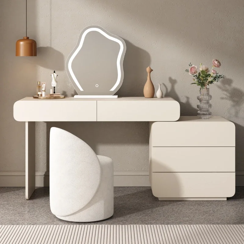 

Nordic Bedroom Dressing Table Modern Design White Vanity Dressing Table Organizer Storage Tocador Maquillaje Dresser Furniture