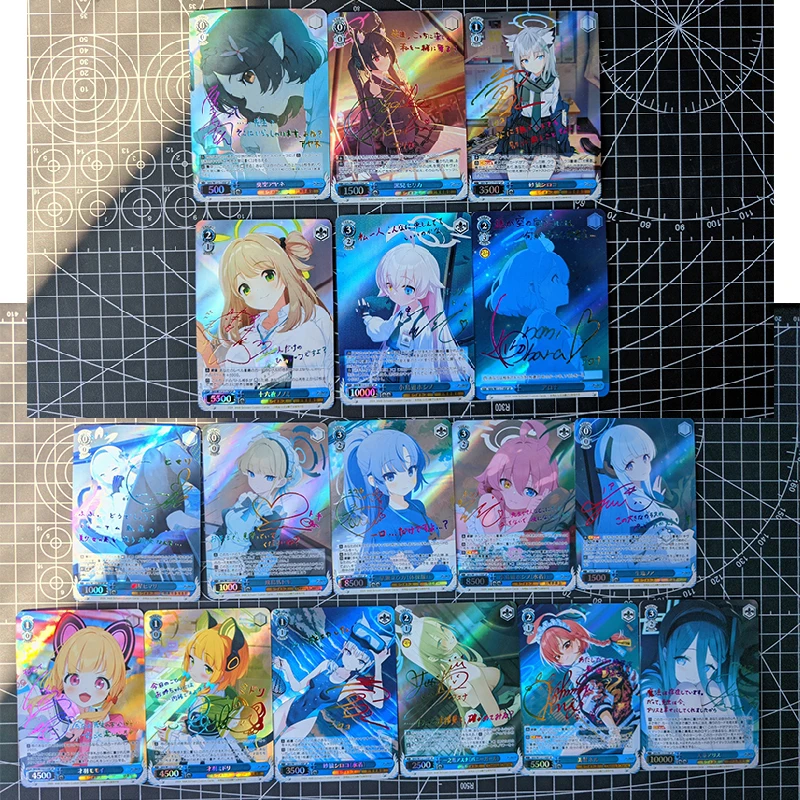 Blue Archive Anime Characters Hayase Yuka Misono Mika DIY Homemade Collection Card Christmas Birthday Gift Bronzing Game Toys