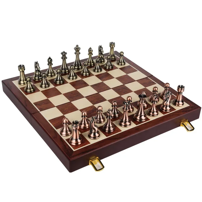 

Social Gift Chess Set Luxury Children Portable Combo Antique Contemporary Chess Set Outdoor Storage Chadrez Jogo Indoor Games