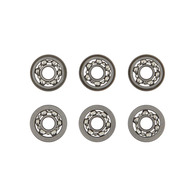 AEG-Juego de bujes de rodamiento de bolas de precisión de acero CNC japonés, accesorios de caja de cambios estándar Airsoft AEG, juguetes deportivos, 6 piezas, 8mm, 9mm
