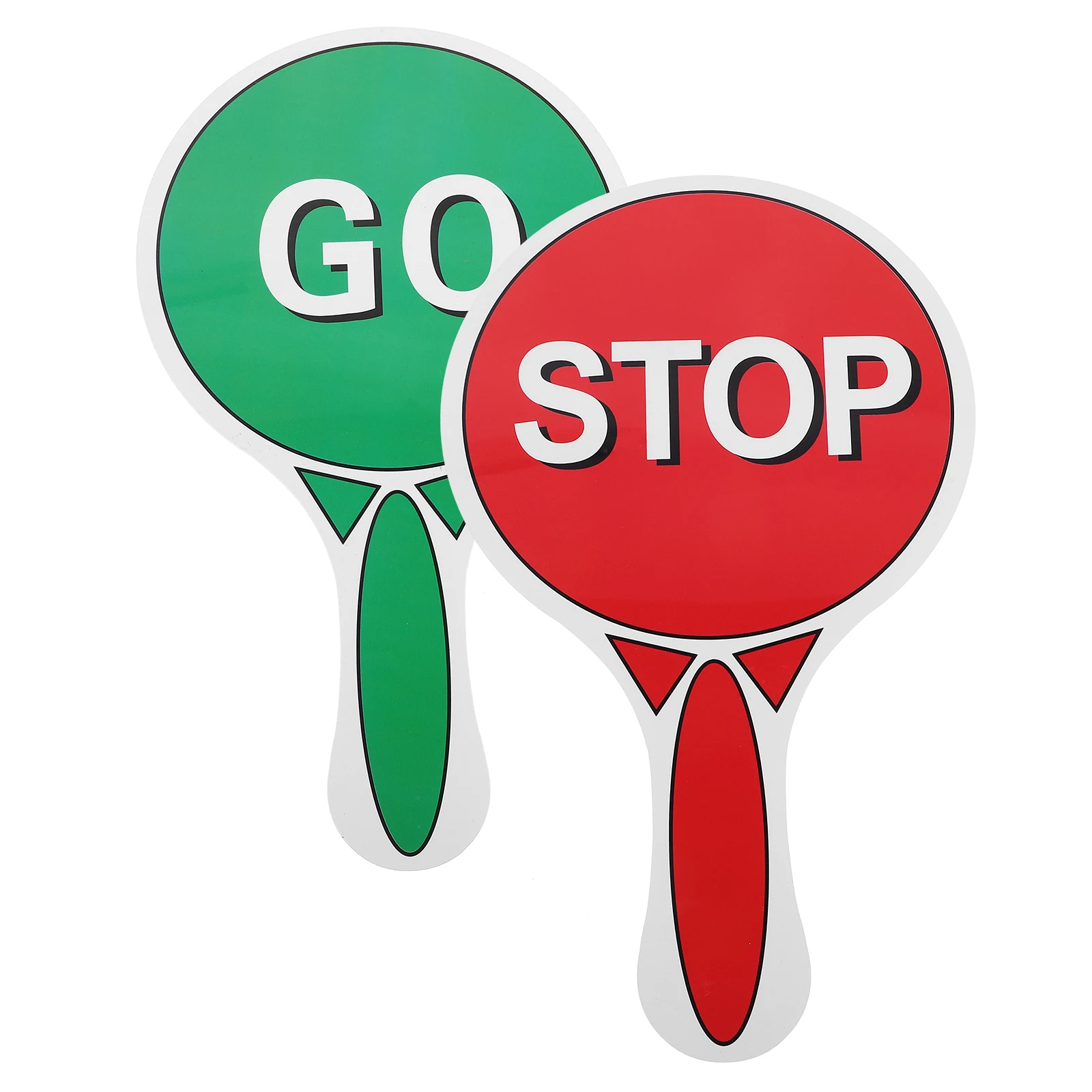 

Traffic Safety Handheld Stop Sign Red Game Classroom Voting Board Traffic Signs Toys Kindergarten