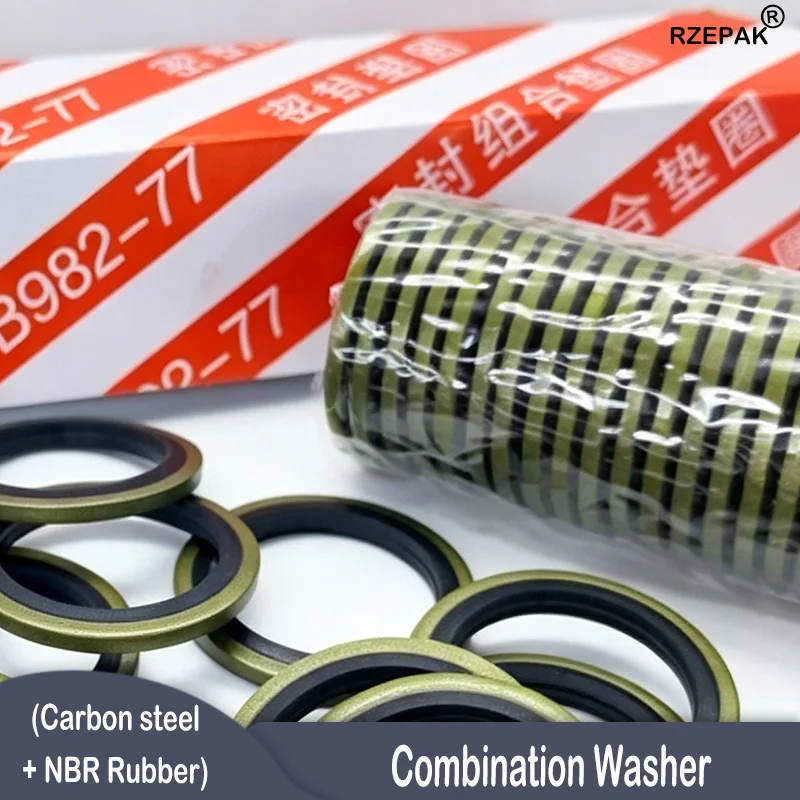Car Oil Pan Drain Gasket Kit Drainage Bolt Pad Rubber Oil Drain Plug Gasket Replaceable Washer Seal Set M5 M6 M8 M10 M12 M14~M60