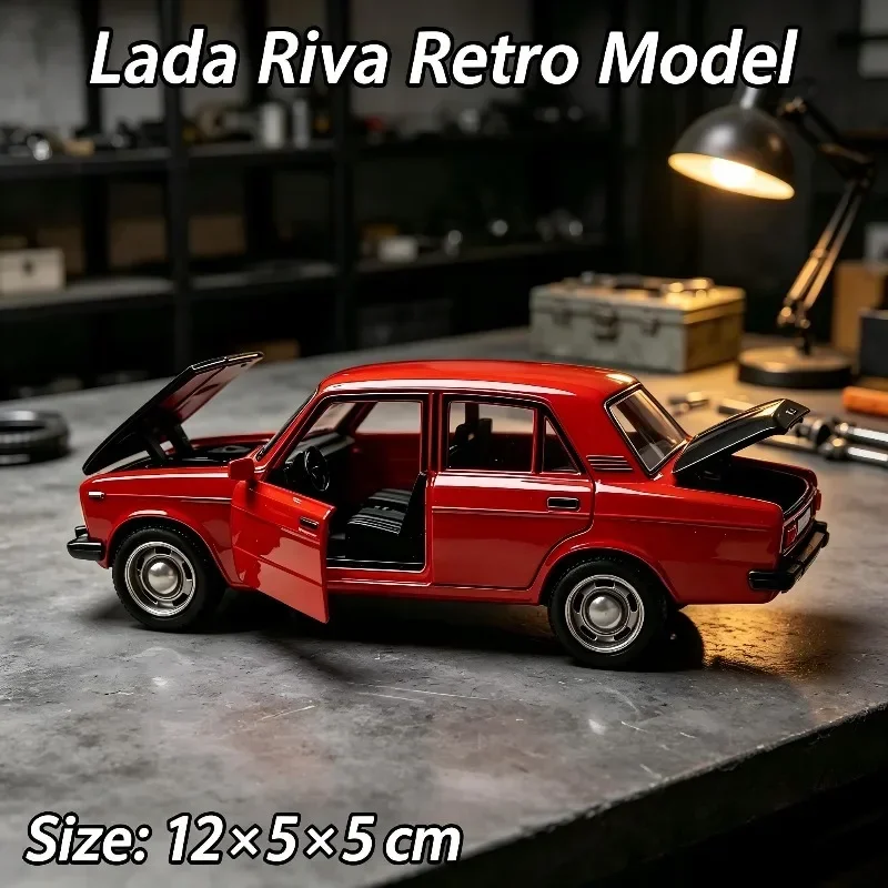 New Arrival 1:36 Retro Sedan Diecast Model, Pull Back Toy, 4 Open Doors Hood & Trunk, Vintage Vehicle Tabletop Ornament