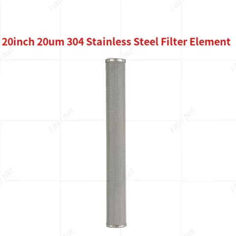 20*2.5inch 304 Stainless Steel 20Micron Filter Element Water Filter Stainless Steel Cartridge
