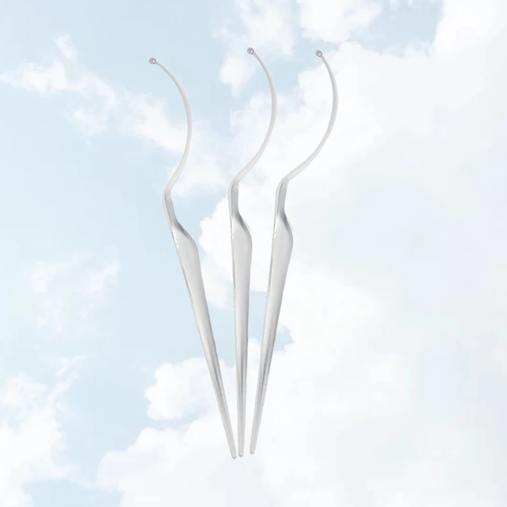 Herramienta de Ayuda para la Colocación de Pestañas, 3 Piezas, Exhibidor Transparente para Pestañas Postizas, Forma Personalizable, Accesorio de Maquillaje de Larga Duración