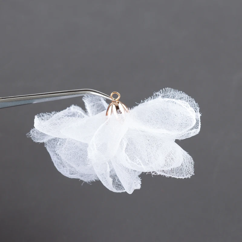 assoonas, F158, Schmuckzubehör, Schmuckherstellungszubehör, handgefertigt, Blumenform, Anhänger, DIY-Ohrringanhänger, 10 Stück/Lot – Detail 1