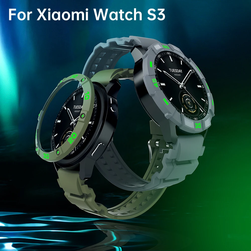 PC Case for Xiaomi Watch S3 Anti-Scratch Protector Shell Bumper Protective Cover Bezel for Xiaomi Mi Watch S3 Accessories