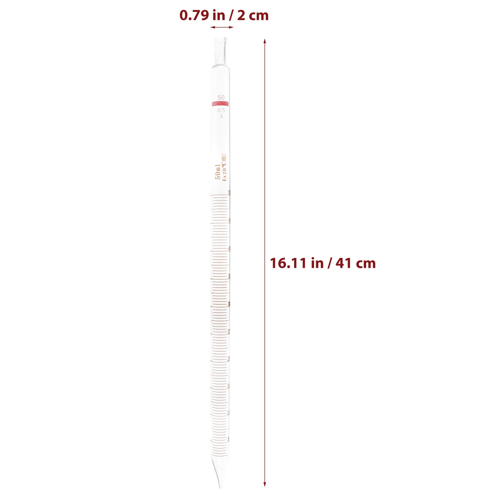 Graduated Glass Straw with Measurement Scales Heatproof Reusable Eco-Friendly Laboratory Drinking Tube for Experiments and Hot view 3