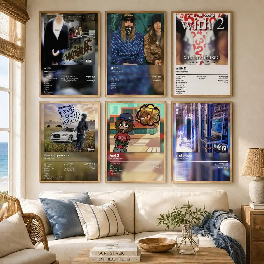 Underground Rap Artist X-Xaviersobased Poster Versatile HD Waterproof Wall Art Self-Adhesive Decor for Any Space Ideal Gift