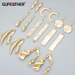 GUFEATHER MD69,jewelry accessories,18k gold rhodium plated,copper,nickel free,jewelry making,charms,diy pendants,6pcs/lot