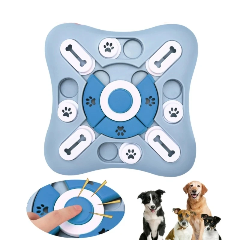 Dog Puzzle Toys Pet Seek Food Slow Feed Dispenser Non-Slip Food Bowl Squeak Increase Puppy IQ Interactive Training Game Toys