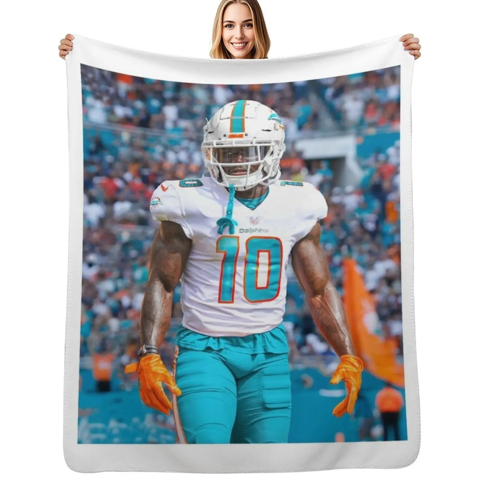 

Tyreek Hill Throw Blanket Stylish Warm Blanket for Living Room Bedroom