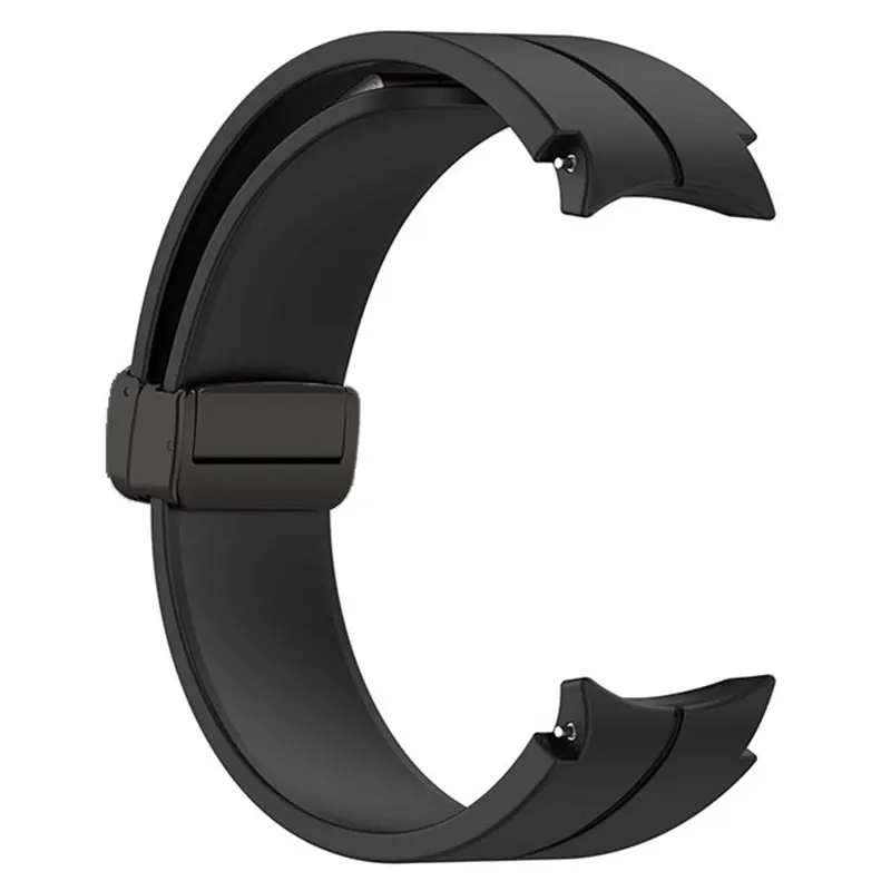 สายซิลิโคนของแท้สำหรับ Samsung Galaxy WATCH 6 5 4สายคลาสสิก47มม. 43มม. 44มม. 40มม. หัวเข็มขัดแม่เหล็ก Galaxy Watch 5 Pro 45มม.