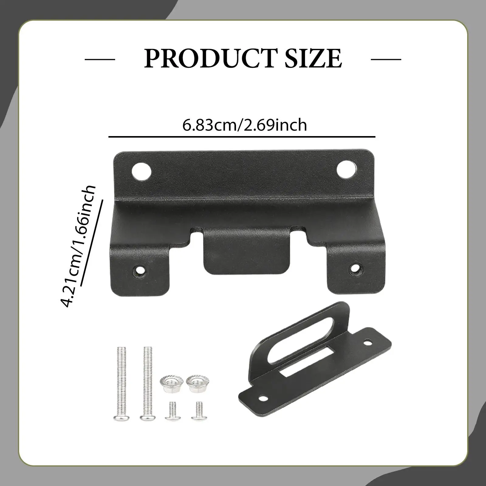 2x 4 Pins Trailer Wiring Harness Brackets RV Hardware Plug Connection Mount