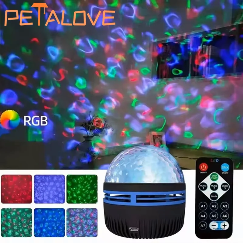 New Star Projector Aurora LED USB Night Lights Lighting Remote Control Ocean Wave Northern Light for Bedroom Party KTV
