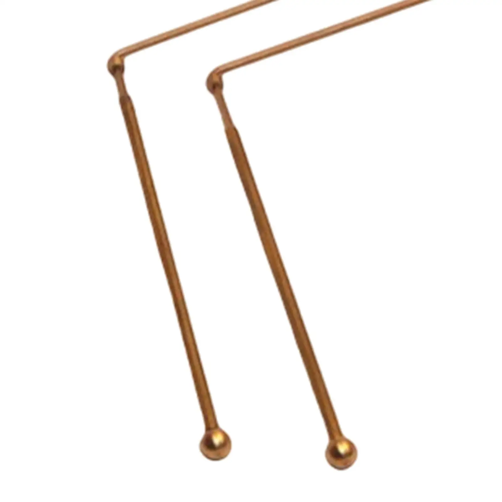 2Pcs Dowsing Rods,Pure Copper Detection Rods Traditional Sturdy Divining Rods Portable for Divining Water Treasure Supplies