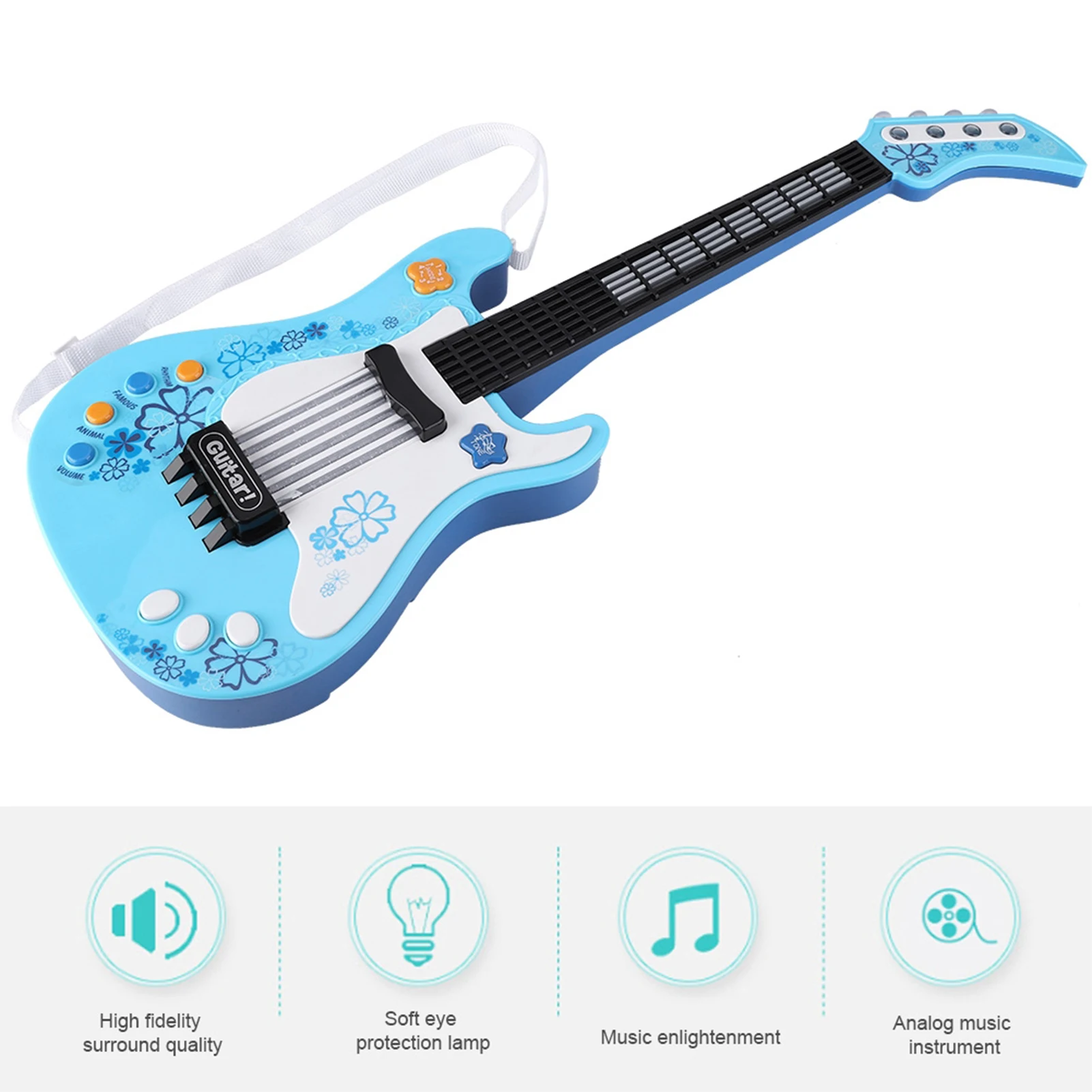 Bass Guitar Guitar  Kids Guitar Multifunctional Kids Bass Guitar  Children Light Musical Instrument  Musical Instrument view 3