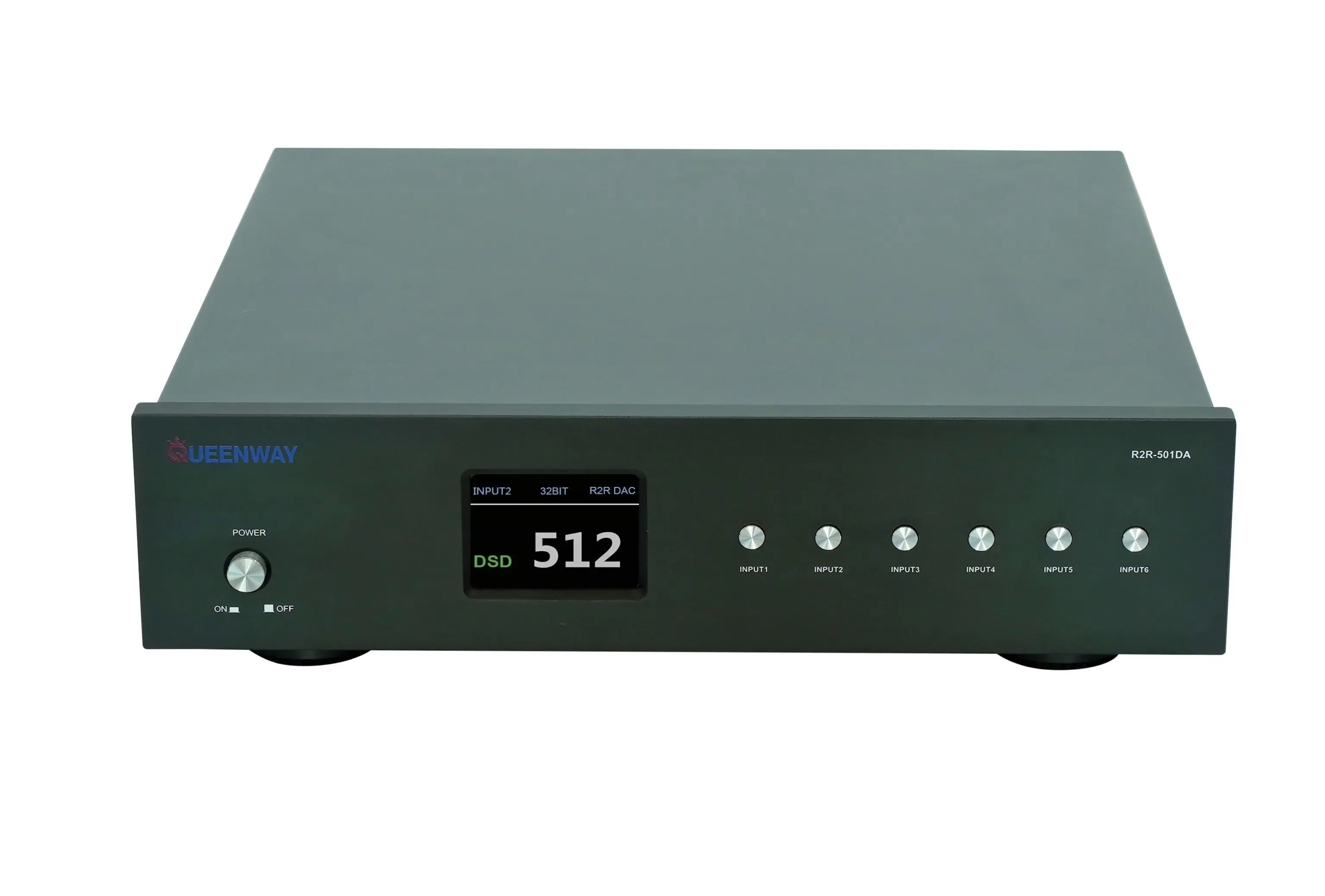 Hot Selling Queenway R2R-501DA R2R DAC IIS I2S RJ45 HD-MI(8 Kinds Line Order) Input 32bit 384KHz DSD512 Without Volume Control