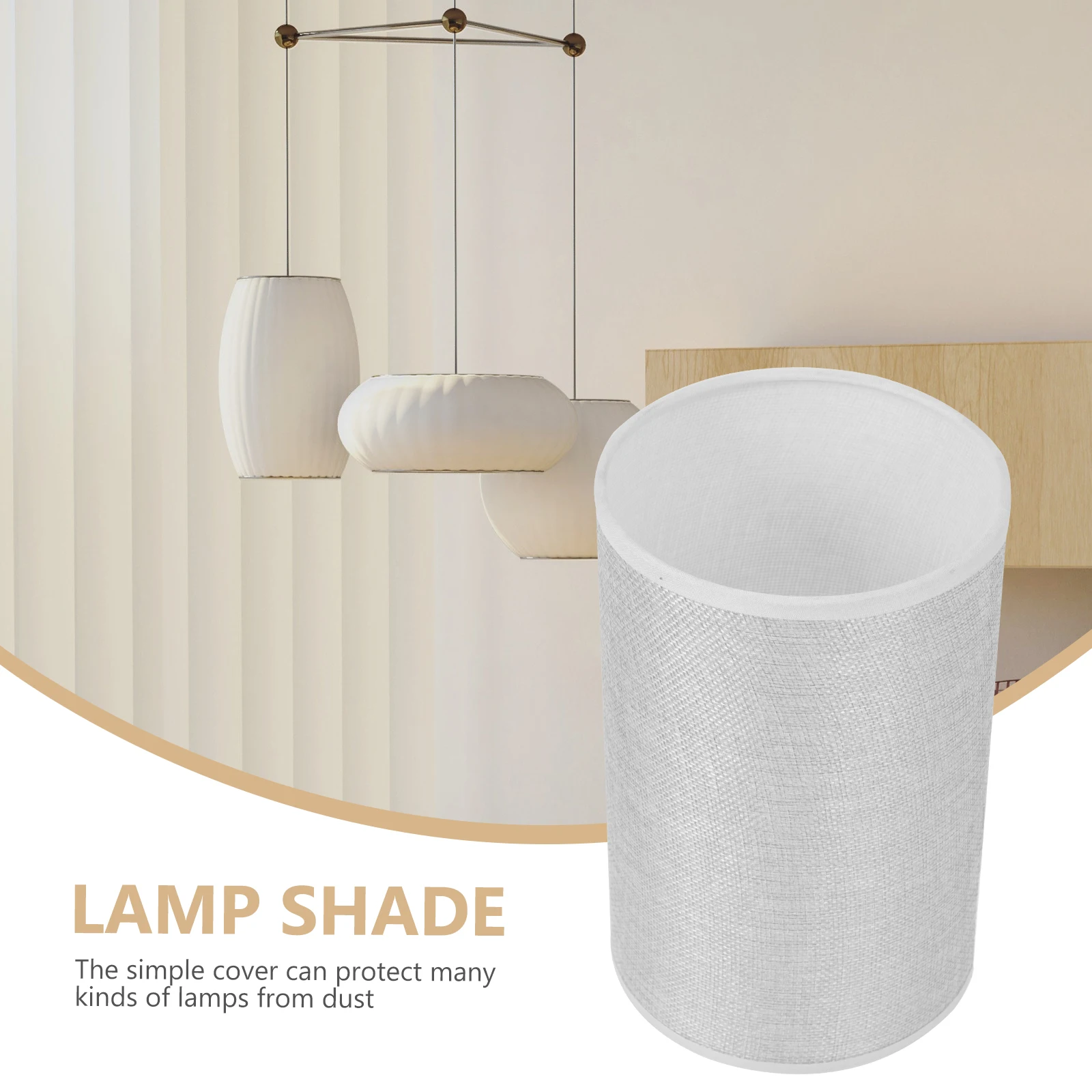 

Modern Style Durable Light Cover Home Lampshade Wall Ceiling Light Shade Decorative Cloth Lampshade Lighting Accessory Warm Mood