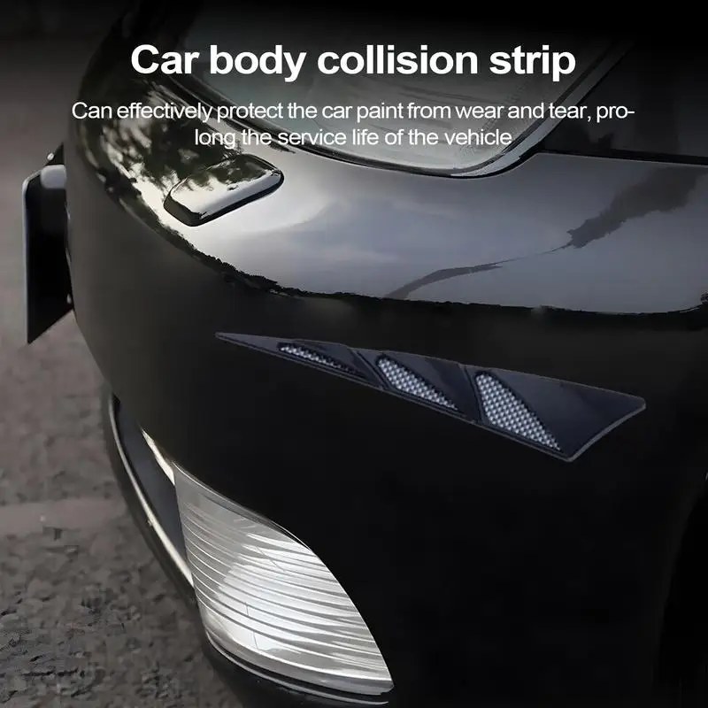 

Car Door Edge Protector Car Bumper Guard Strip 2pcs Shark Gill Anti-Collision Car Bumper Adhesive Universal Car Door Edge Strip