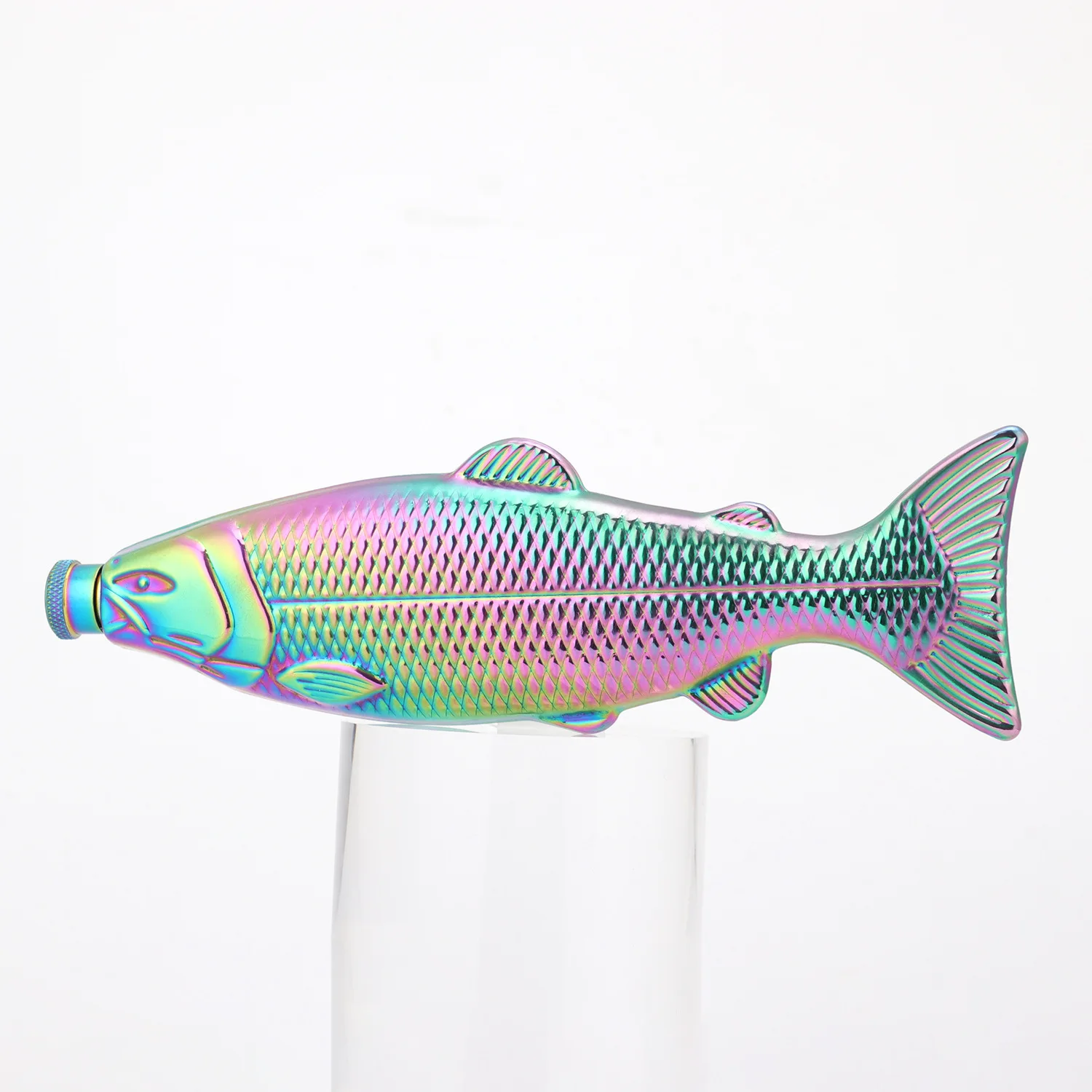 304 Stainless Steel Fish-Shaped Wine Flask 4 Oz, Portable Outdoor Wineware For Camping, Stylish Compact On-The-Go Liquor Bottle,