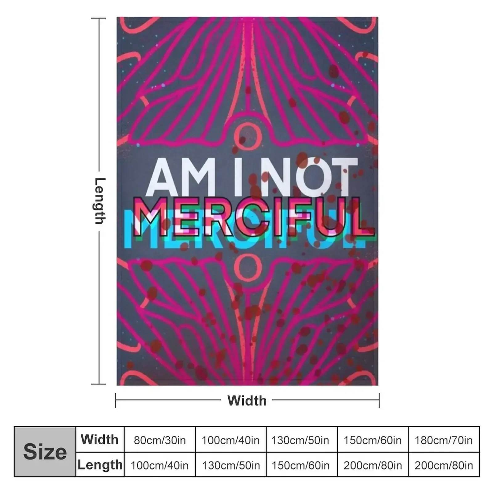 Am I Not Merciful? - Illuminae Inspired Throw Blanket halloween warm winter wednesday Sofa Throw Vintage Cute Blankets