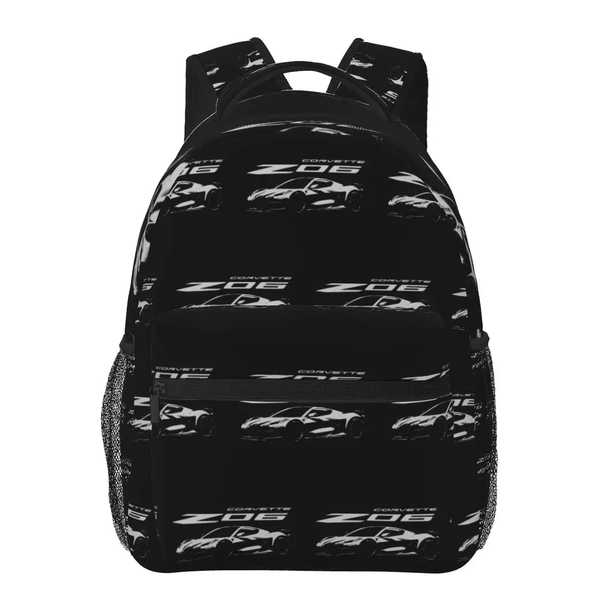 2023 Corvette C8 Z06 Studentenrucksack, Schultasche, Wandern, Reisen, Tagesrucksack für Jungen und Mädchen, modische Büchertasche, Umhängetaschen