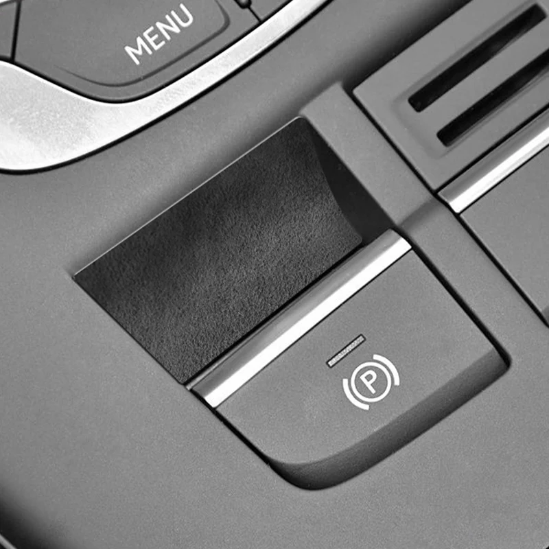 For Audi Sport Performance 8V A3 S3 (2014-2019) Made of Alcantara Car Handbrake Button Knob Trim Sticker Interior Accessories view 6