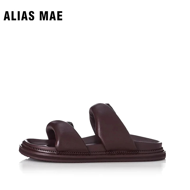 

ALIAS MAE PARIS Summer New Outwear Cowhide Women's 2023 Soft Sole Pure Handmade Luxury Brand Slippers