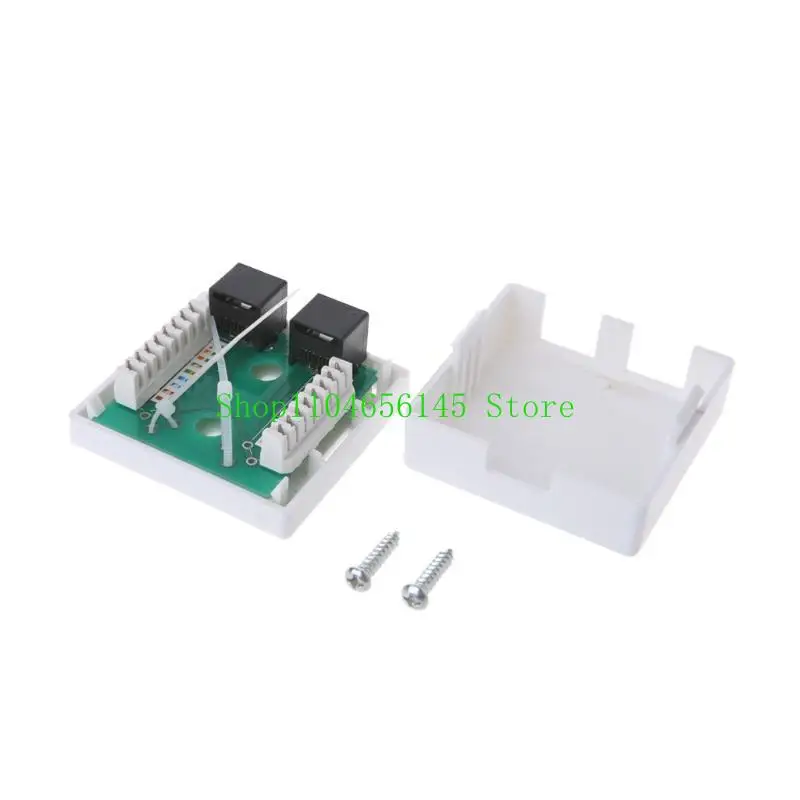 5ASD Desktop RJ45 Junction Box Cat6 Cat6e 8p8c сетевой разъем 2-порта
