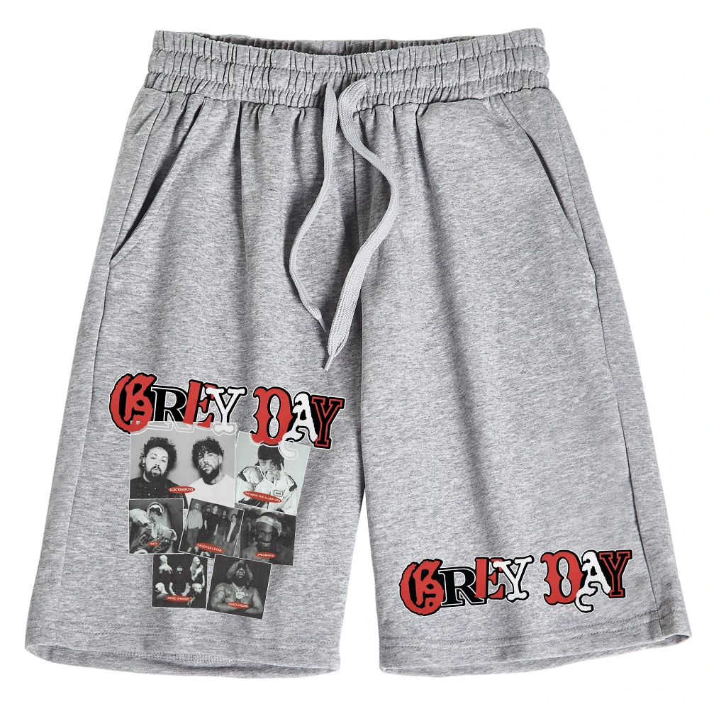 Suicideboys Grey Day Short Pants Cotton Trousers Man Woman Pants