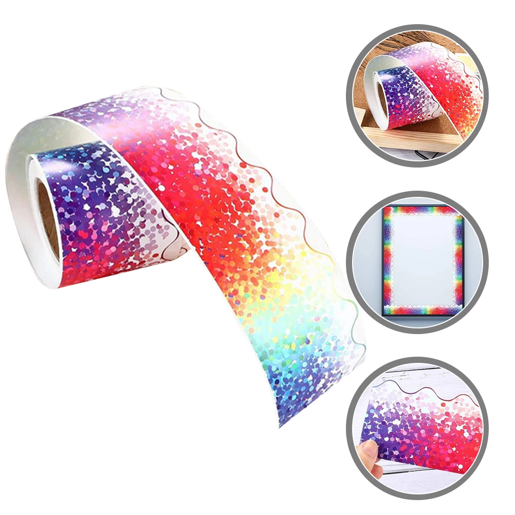 

Cartoon Border Stickers Adorable Decorative Trim Wear-Resistant Bulletin Board Accessories Classroom Office Decoration