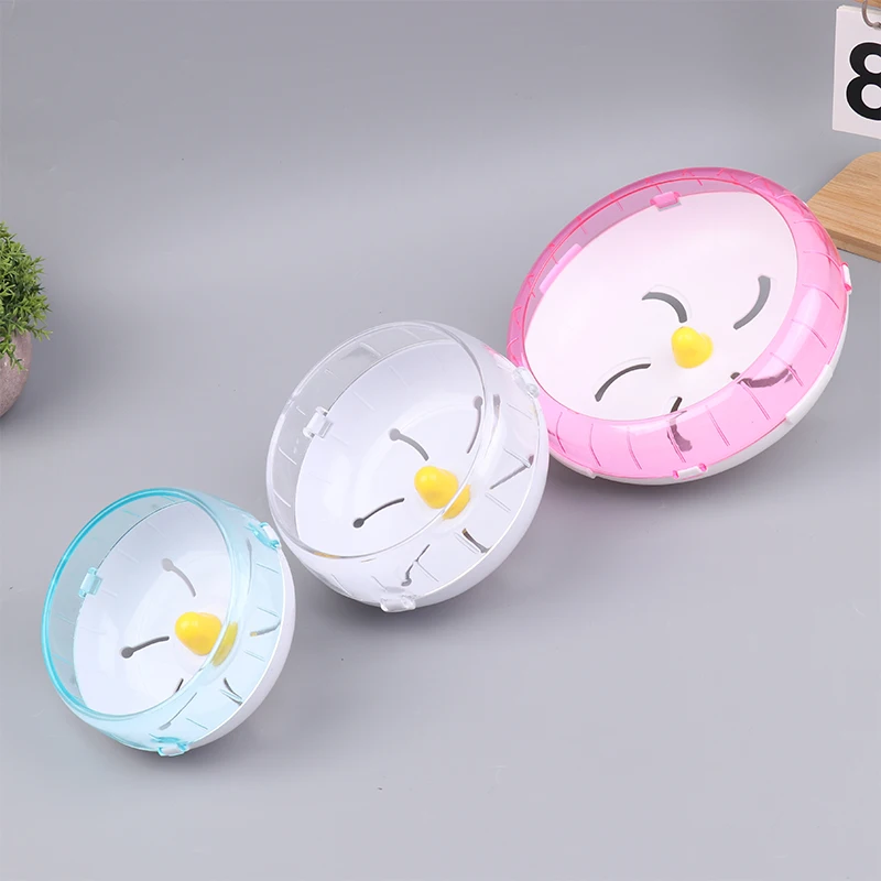 1Pc Hamster Running Disc Toy Silent Small Pet Waterproof Cage Rotating Jogging Wheel For Golden Bear Guinea Pig Pet view 5