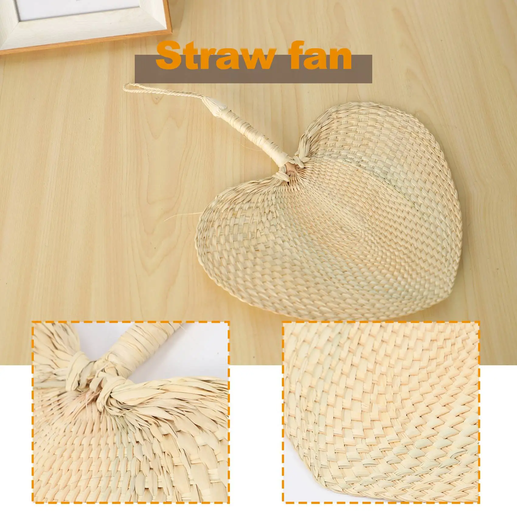 A23P كول بيبي مروحة طارد البعوض الصيف دليل القش مراوح اليد أوراق النخيل