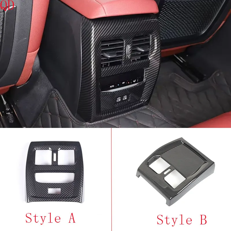 ABS Carbon Fiber For BMW 4 Series 2020-2025 Car rear exhaust air outlet frame decoration sticker interior protection accessories