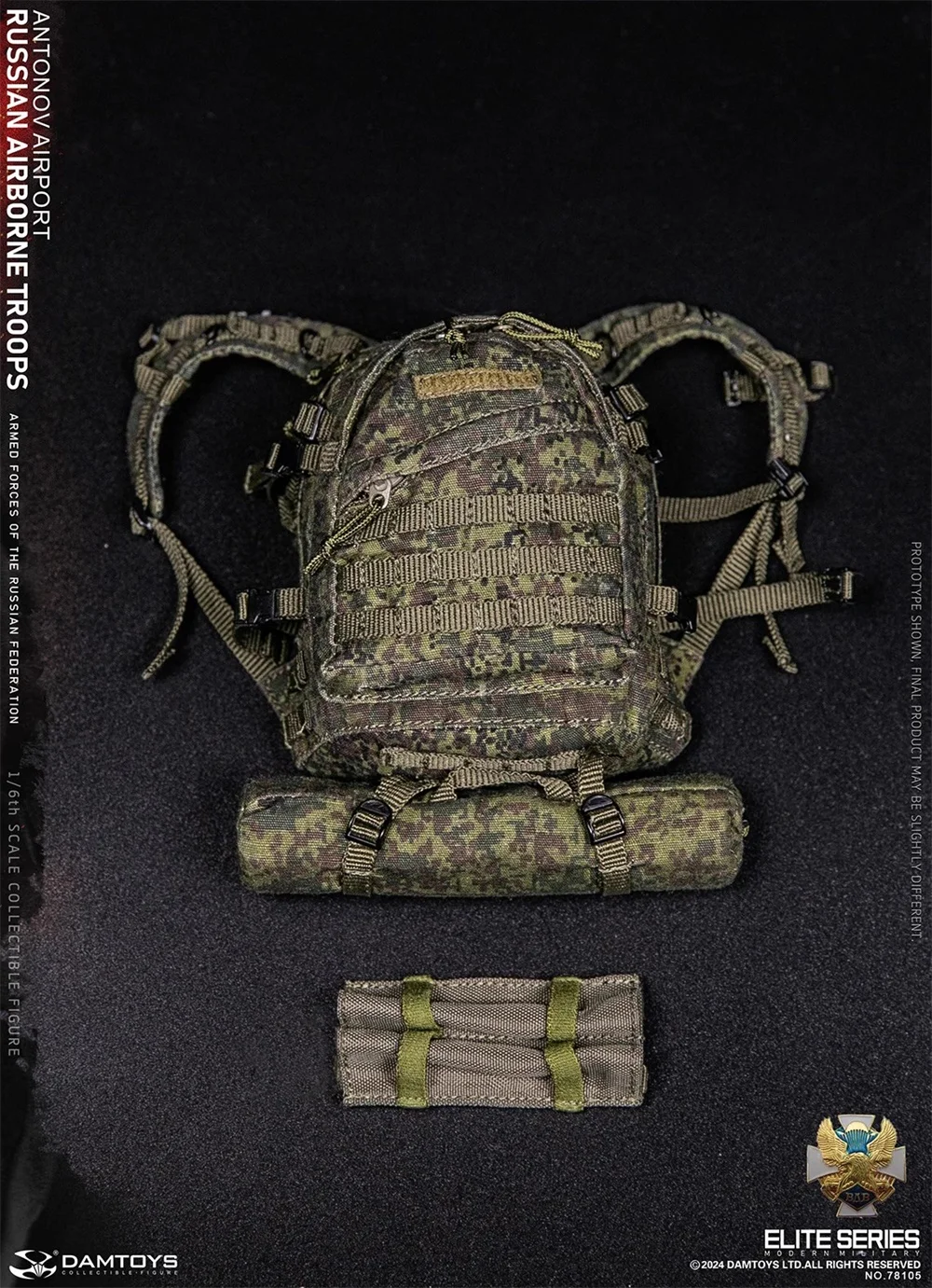 1/6 DAMTOYS DAM 78105 The Russian Soldier Toys Model Backpack Bags Long Sleeves Goggles Sunglasses Accessories For 12