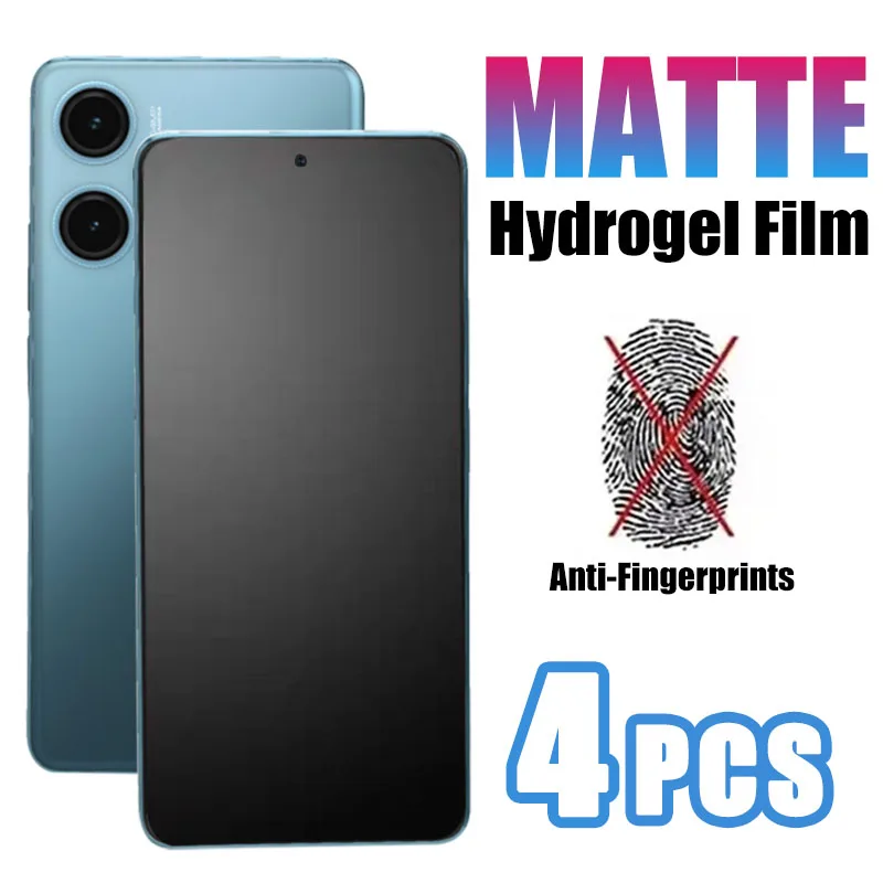 4pcs Matte Screen Protector For Xiaomi 14 13T 13 12 Ultra POCO F5 X5 Pro Redmi Note 13 10 12 Plus Froest Hydrogel Film Accessory