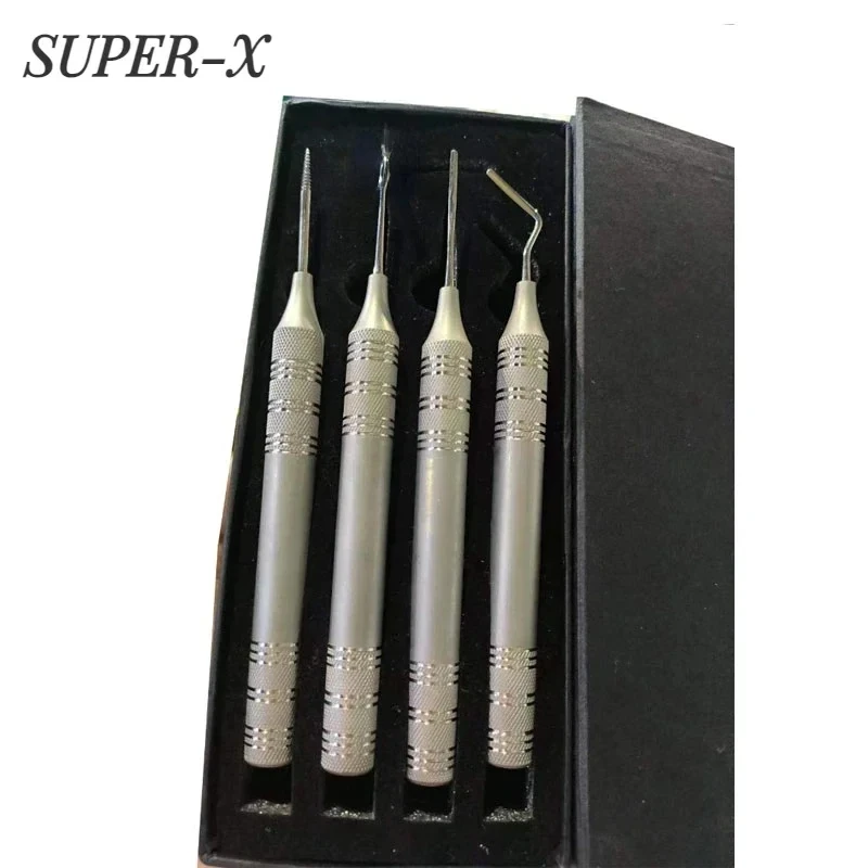 

4Pcs/setDental Tooth Extraction Dental Flex Periotome Power Kit Dental Periodontal Instruments Tool