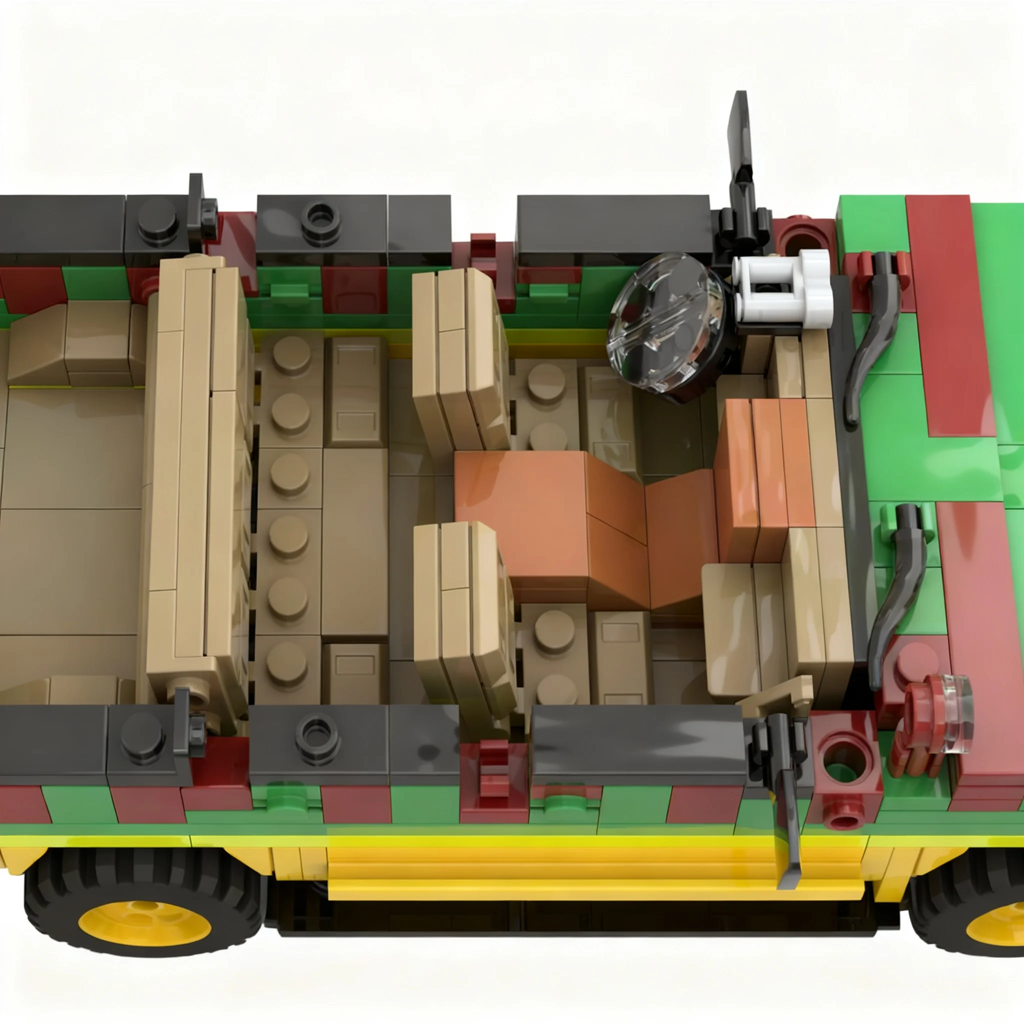 737pcs MOC 1 24 Scale Jurassic Park Tour Vehicle Jurassices Model Building Blocks Toy Architecture Christmas Gift Display Brick