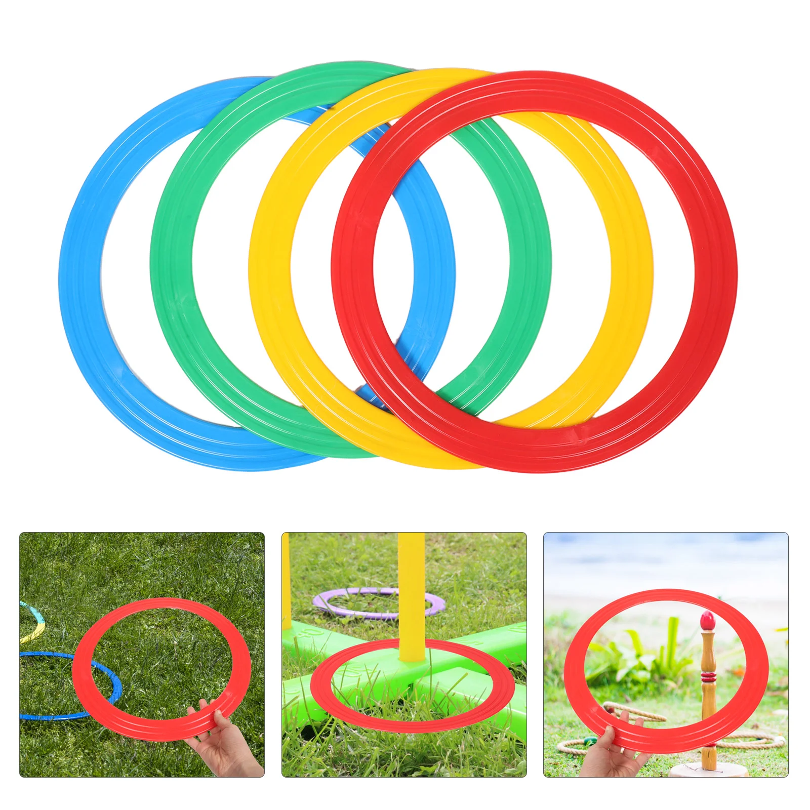 

4 Pcs Acrobatic Circle Props Juggling Kit Circus Performer Rings Performance Equipment Practice