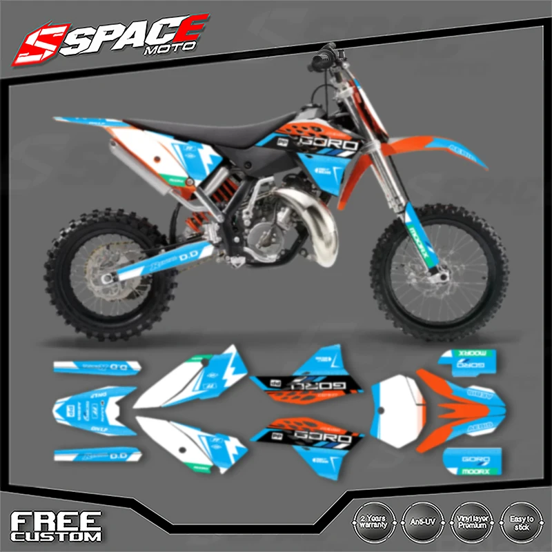 

SPACE Custom Motorcycle Graphics Background Decal for KTM SX SX65 2009 2008 2010 2011 2012 2013 2014 2015 SX 50 Stickers Kits 11