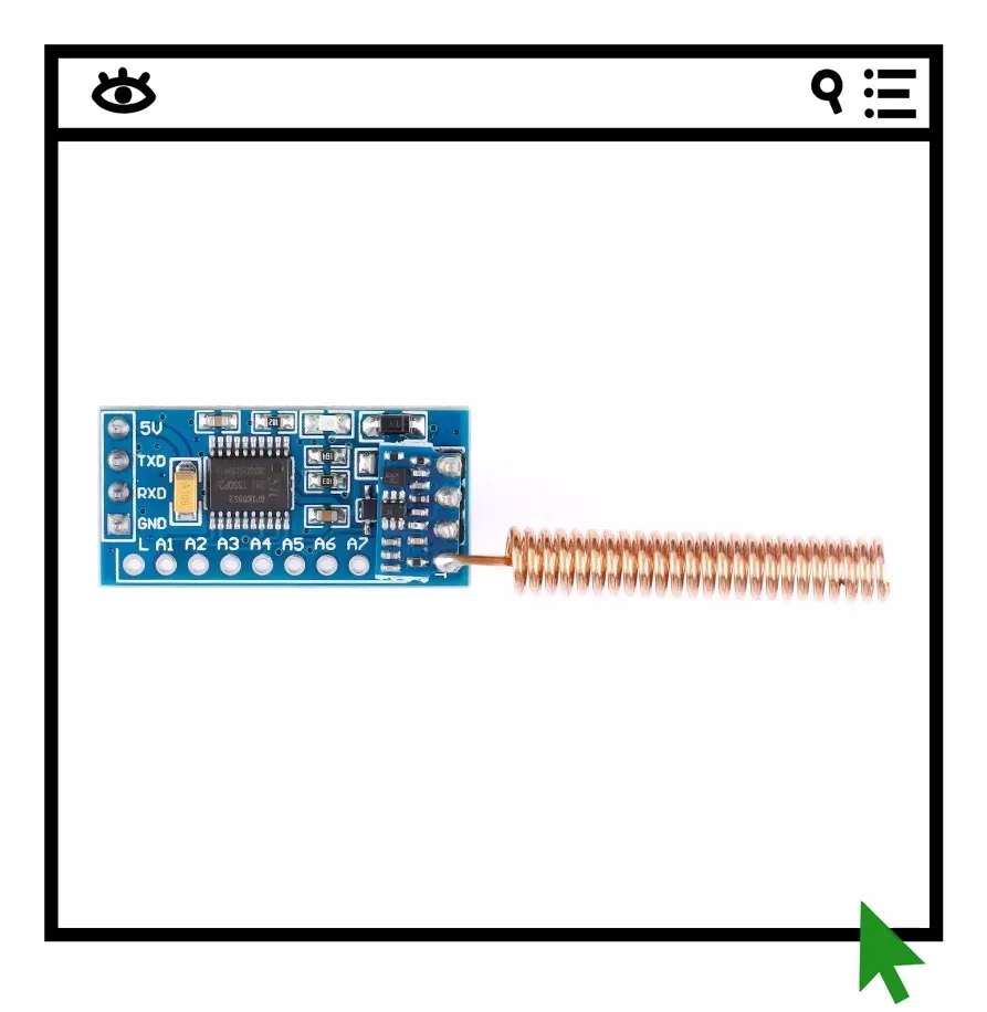 

2 шт. Модуль последовательного порта для радиочастотного управления 315 МГц, беспроводной передатчик для умного дома, UTR1, высокомощная версия